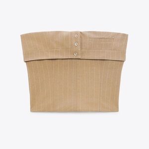 Zara Pinstripe Crop Top *NWT* 3067/002